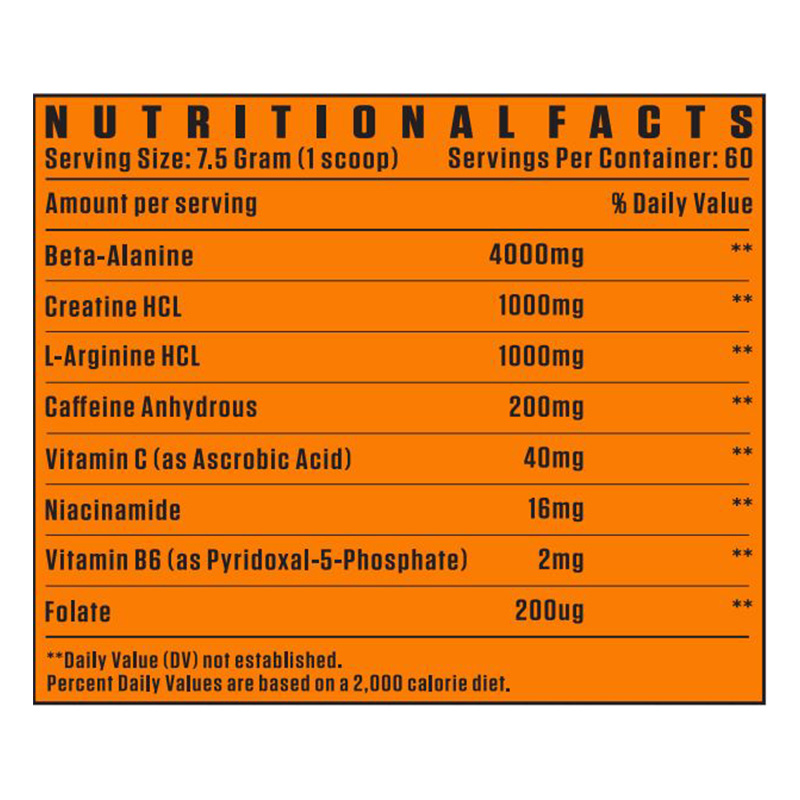 Flex Wheeler Boom Pre Workout 60 Servings - Tropical Orange Best Price in Dubai