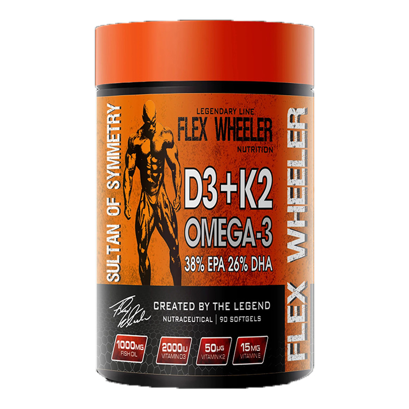 Flex Wheeler D3 + K2 Omega-3 90 Softgels