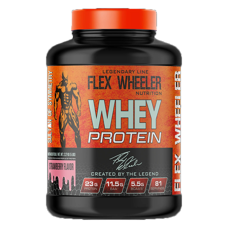 Flex Wheeler Whey Protein 81 Servings - Strawberry