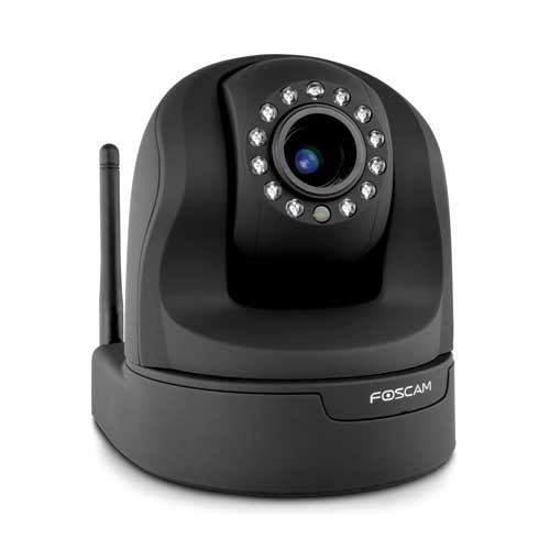 Foscam Plug And Play Indoor Wireless Ip Pan Tilt 720p 1 3mp Camera Fi9826pb Black 