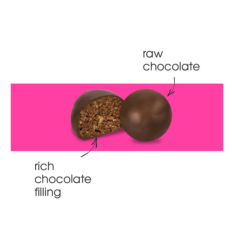 Freakin Healthy Protein Balls Raw Chocolate 60G Box Of 10 Best Price in Dubai