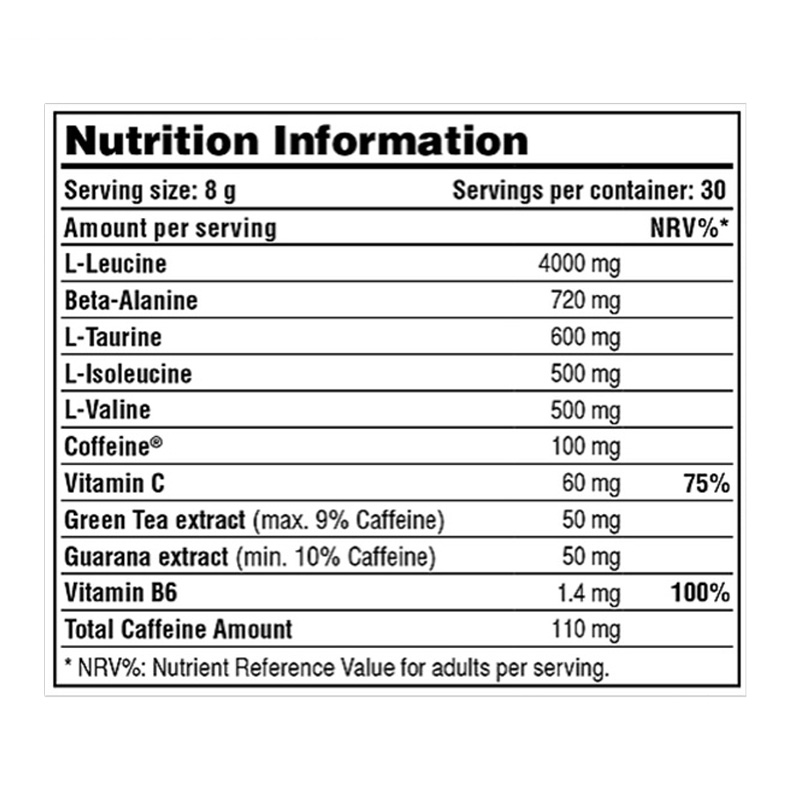 Galvanize Nutrition BCAA Max NRG 240 g Best Price in UAE