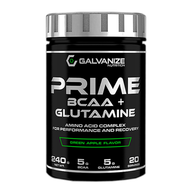 Galvanize Nutrition Prime BCAA+Glutamine 240G Green Apple