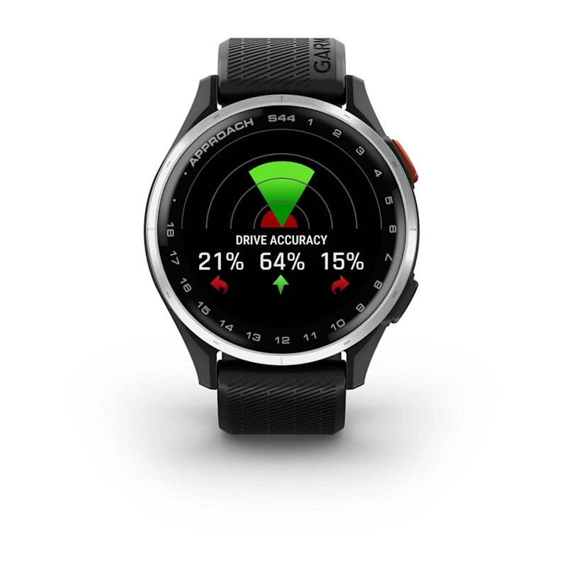 Garmin Approach S44 Silver Aluminium Bezel with Black Silicone Band Watch Best Price in Dubai