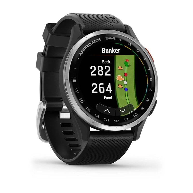 Garmin Approach S44 Silver Aluminium Bezel with Black Silicone Band Watch Best Price in Abu Dhabi