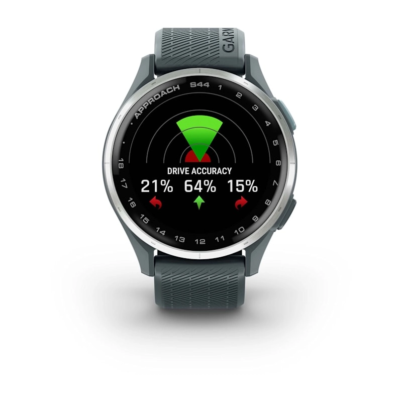 Garmin Approach S44 Silver Aluminium Bezel with Twilight Silicone Band Watch Best Price in UAE