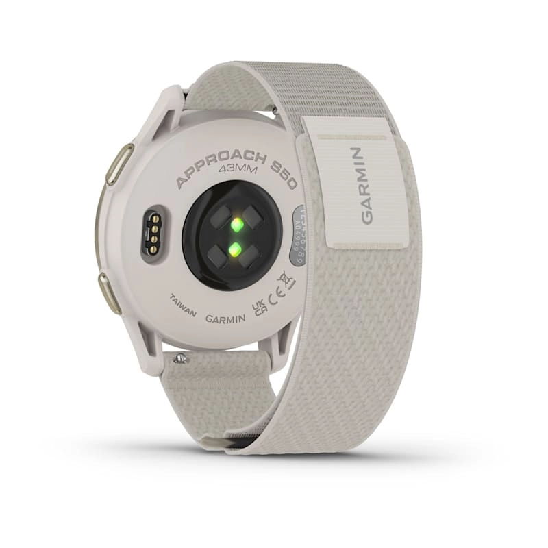 Garmin Approach S50 Cream Gold Aluminium Bezel with Ivory ComfortFit Nylon Band Watch Best Price in Sharjah