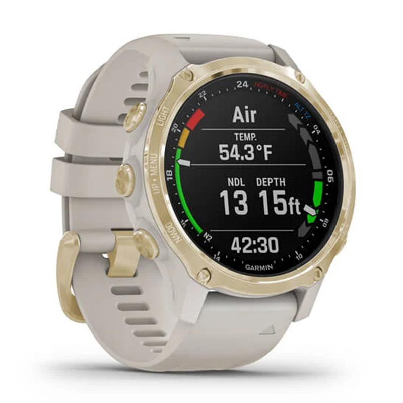 Garmin Descent Mk2S Light Gold with Light Sand Silicone Band 43mm Best Price in Abudhabi