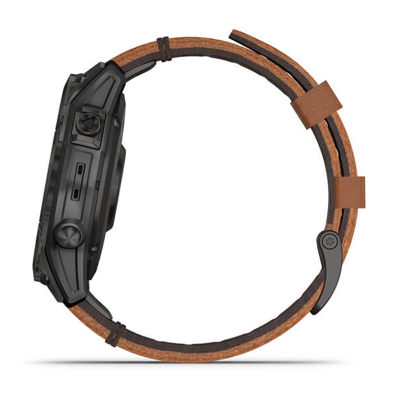 Garmin Epix Gen 2 Sapphire â€“ Black Titanium with Chestnut Leather Band Best Price in Abu Dhabi