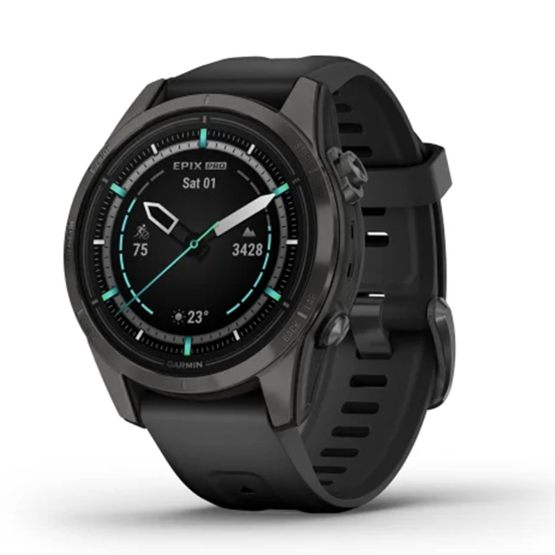 Garmin Epix Pro Gen 2 Sapphire Edition 42 mm Carbon Grey DLC Titanium with Black Band Watch Best Price in UAE