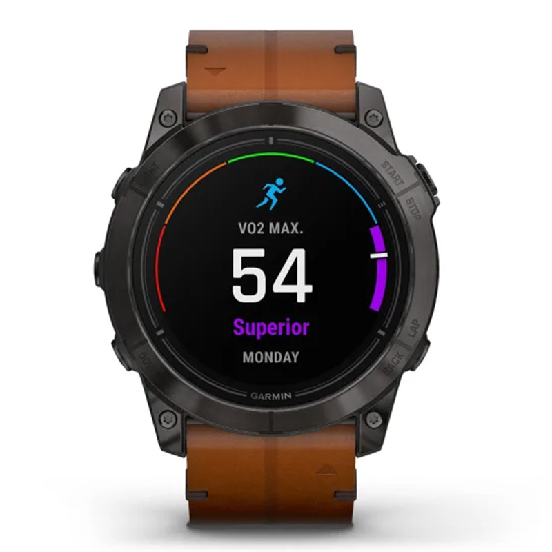 Garmin Epix Pro Gen 2 Sapphire Edition 51 mm Carbon Grey DLC Titanium with Chestnut Leather Band Watch Best Price in Dubai