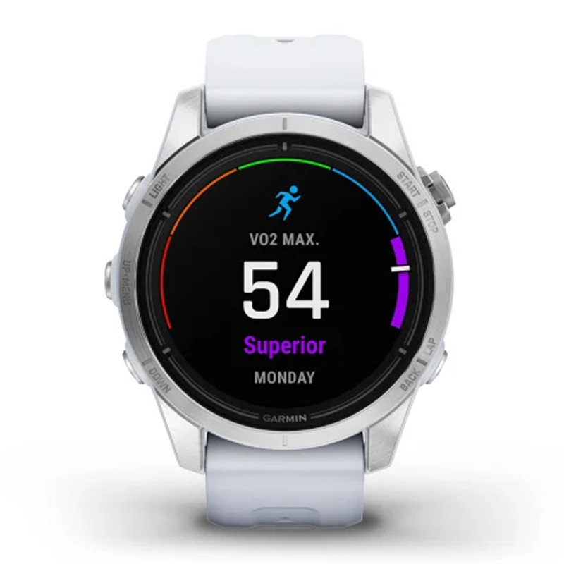 Garmin Epix Pro Gen 2 Standard Edition 42 mm Silver with Whitestone Band Best Price in Dubai