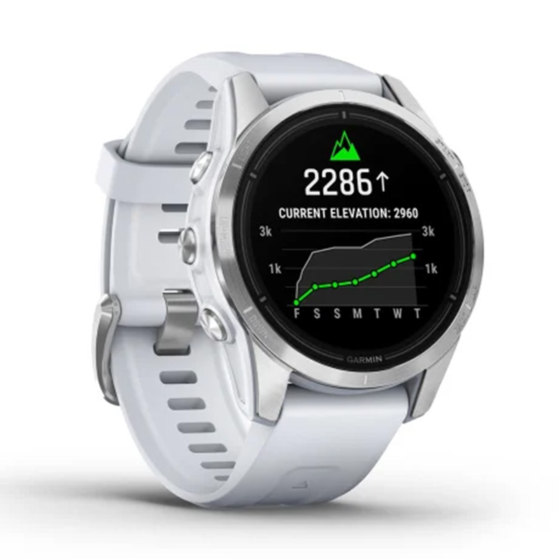 Garmin Epix Pro Gen 2 Standard Edition 42 mm Silver with Whitestone Band Best Price in Abu Dhabi