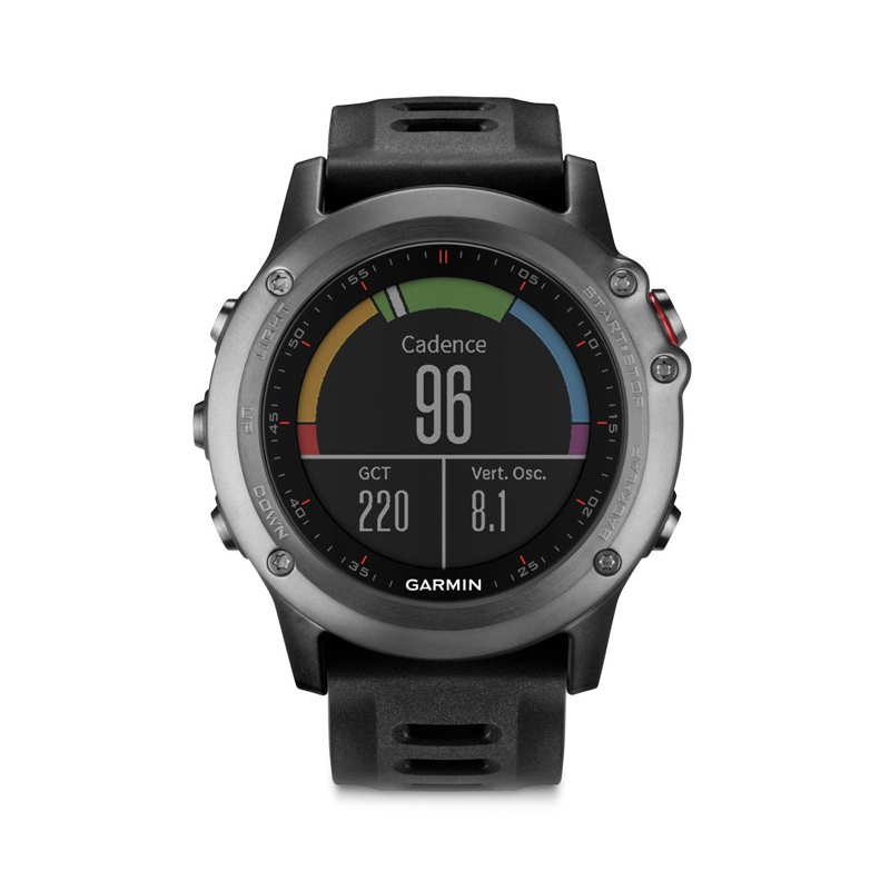 Garmin Fenix 3 GPS Watch with Heart Rate Monitor Gray Black Band in Dubai 