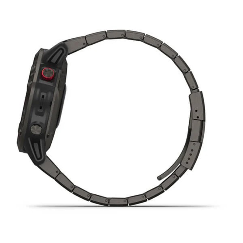 Garmin Fenix 6 Pro Solar Edition Titanium Carbon Gray DLC with Titanium DLC Band 47mm Best Price in UAE