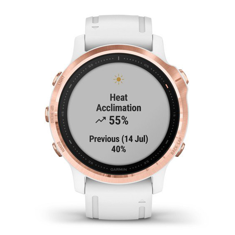Garmin Fenix 6S Pro-Editions 42mm Rose Gold Tone with White Band Watch Best Price in Ajman