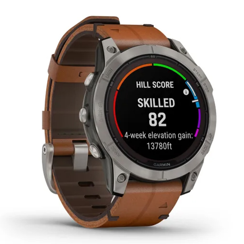 Garmin Fenix 7 Pro Sapphire Solar Edition 47mm Titanium with Chestnut Leather Band Watch Best Price in Abu Dhabi