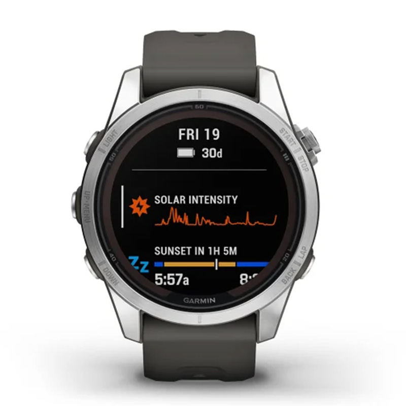 Garmin Fenix 7 Pro Solar Edition 42mm Silver with Graphite Band Watch Best Price in Dubai