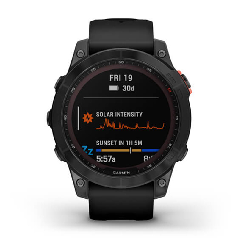 Garmin fenix 7 Solar Edition Slate Gray with Black Band 47 MM Watch Best Price in Dubai