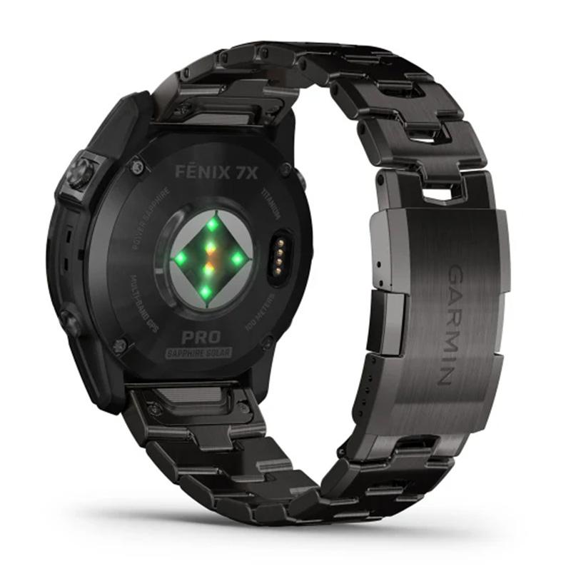 Garmin Fenix 7X Pro Sapphire Solar Edition 51mm Carbon Gray DLC Titanium with Vented Titanium Bracelet Watch Best Price in UAE