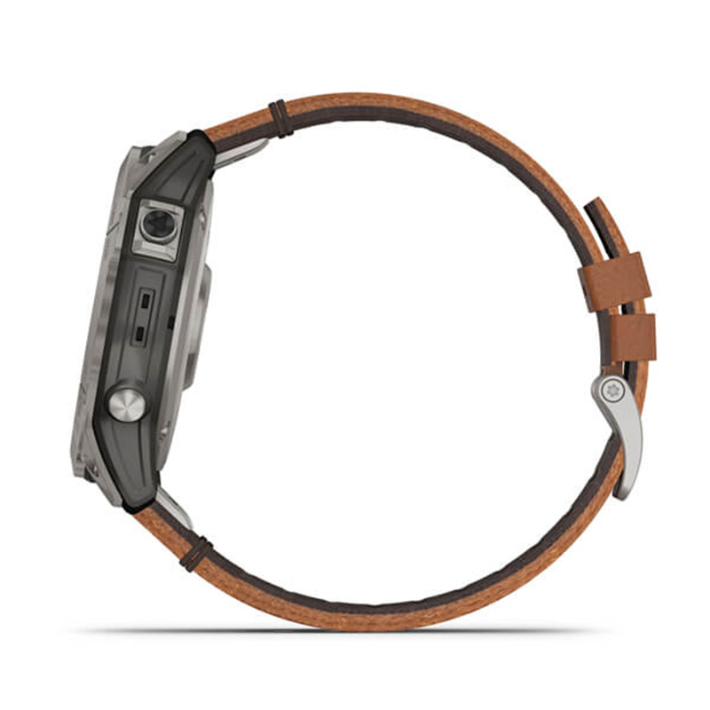 Garmin fenix 7X Sapphire Solar Titanium with Chestnut Leather Band 51 MM Watch Best Price in Ajman