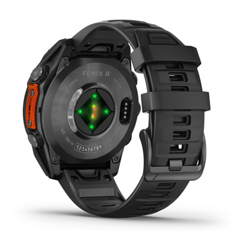 Garmin Fenix 8 – 47 mm Amoled Slate Gray With a Black Silicone Band Watch Best Price in Abu Dhabi