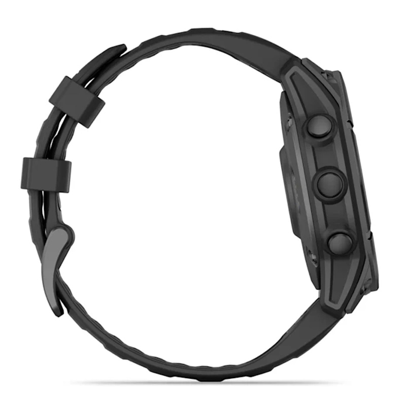 Garmin Fenix E – 47 mm Slate Grey Steel With Black Silicone Band Best Price in UAE