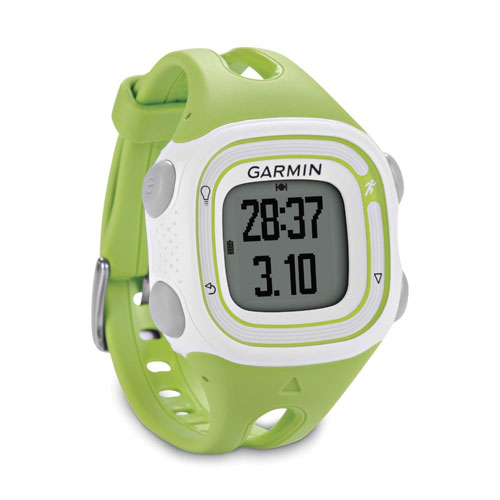 Garmin Forerunner 10 GPS Watch Green and White