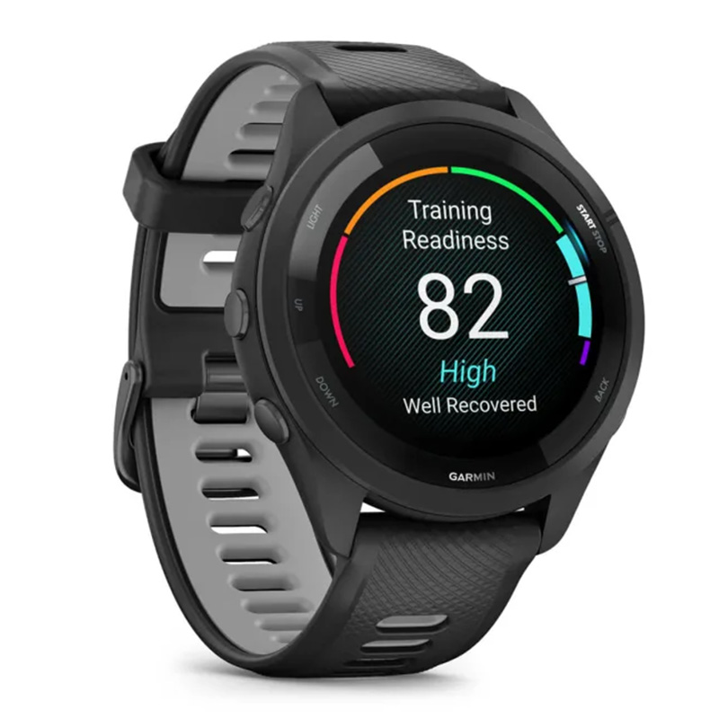 Garmin Forerunner 265 Black Bezel and Case with Black/Powder Gray Silicone Band 46MM Watch Best Price in Abu Dhabi