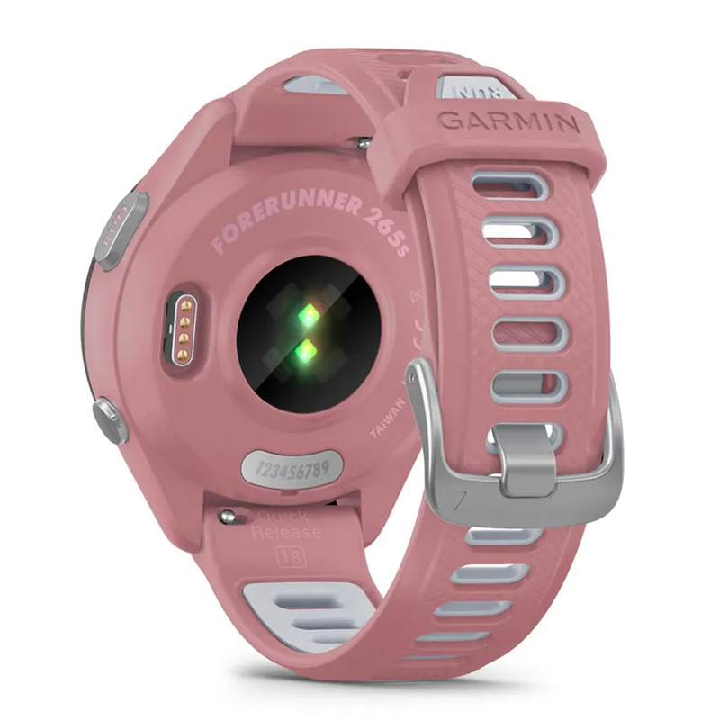 Garmin Forerunner 265S Black Bezel with Light Pink Case and Light Pink/Powder Grey Silicone Band 42 MM Best Price in UAE