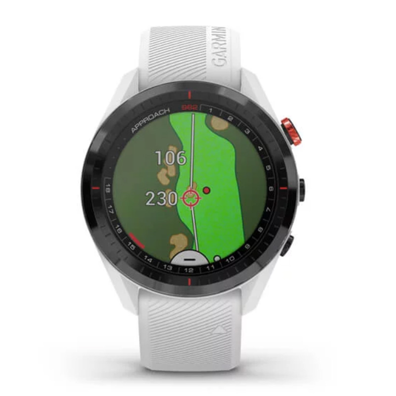 Garmin Golf Watch Approach S62 Black Ceramic Bezel with White Silicone Band Best Price in UAE