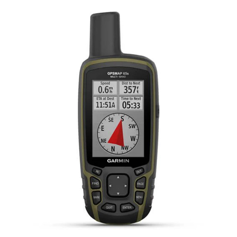 Garmin GPSMAP 65s Multi-band/multi-GNSS handheld with sensors
