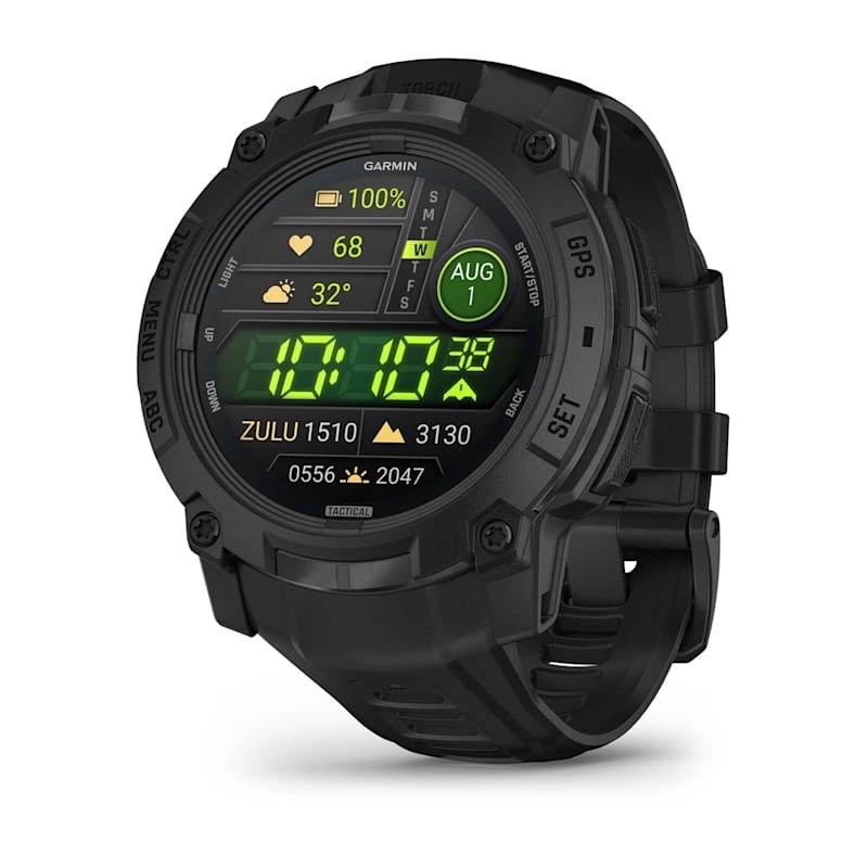 Garmin Instinct 3 – 50 mm AMOLED Tactical Edition Black with Black Band Watch