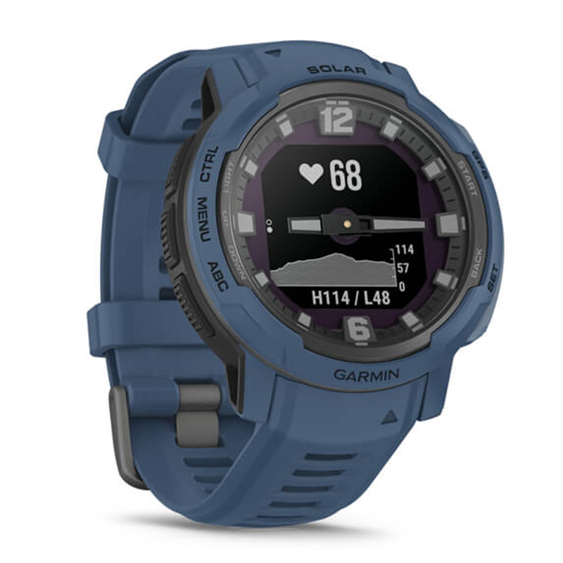 Garmin Instinct Crossover Solar Standard Edition Watch -  Tidal Blue Best Price in Ajman
