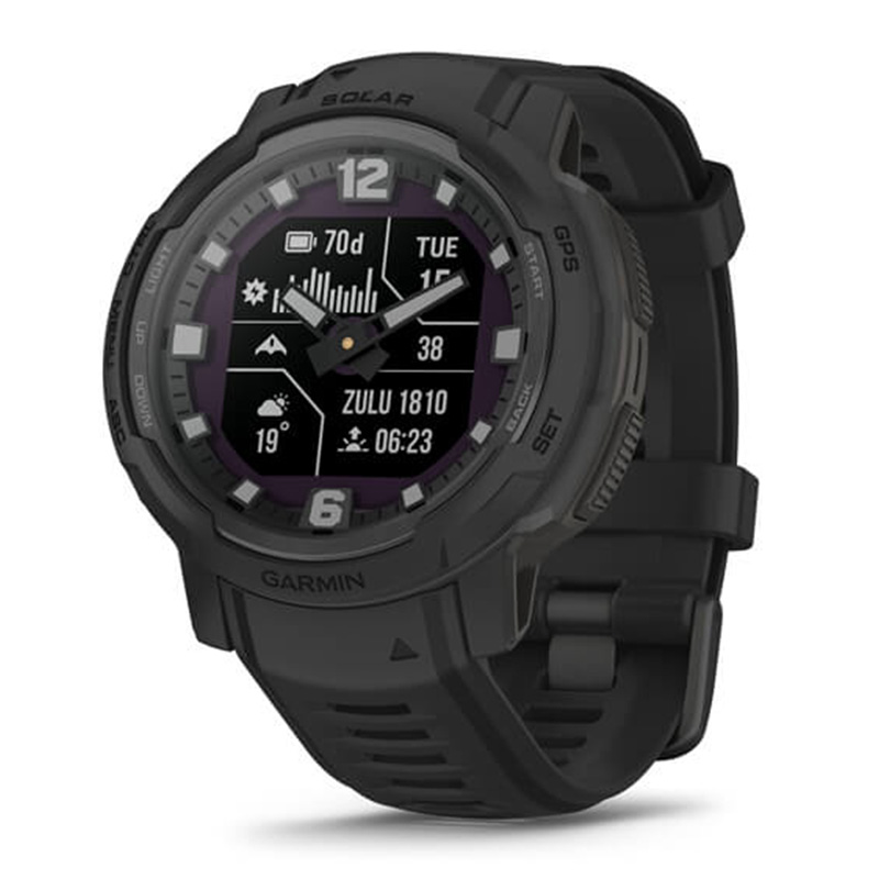 Garmin Instinct Crossover Solar Tactical Edition Watch -  Black Best Price in UAE