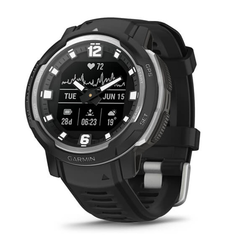 Garmin Instinct Crossover Standard Edition Watch -  Black