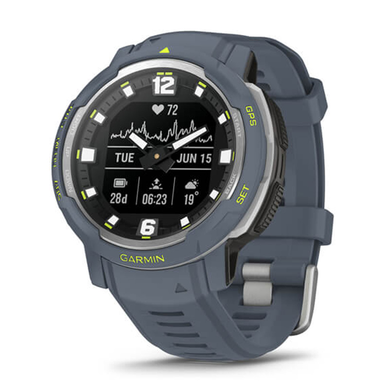 Garmin Instinct Crossover Standard Edition Watch -  Blue Granite Best Price in UAE