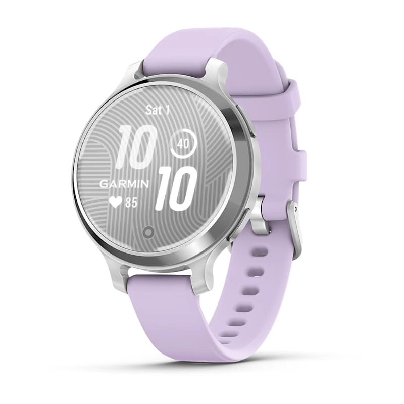 Garmin Lily 2 Active Silver with Purple Jasmine Silicone Band Watch Best Price in UAE