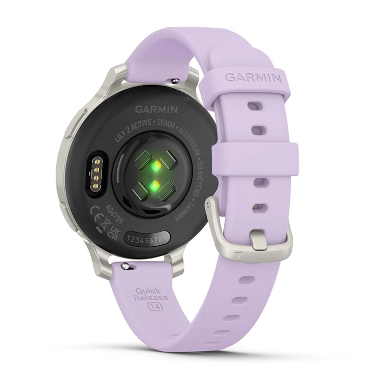 Garmin Lily 2 Active Silver with Purple Jasmine Silicone Band Watch Best Price in Ajman