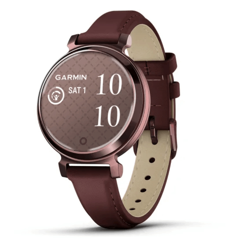 Garmin Lily 2 Classic Dark Bronze with Mulberry Leather Band Watch