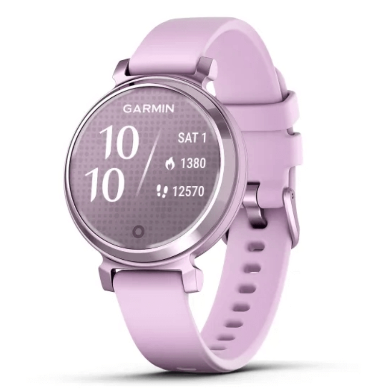 Garmin Lily 2 Metallic Lilac with Lilac Silicone Band Watch