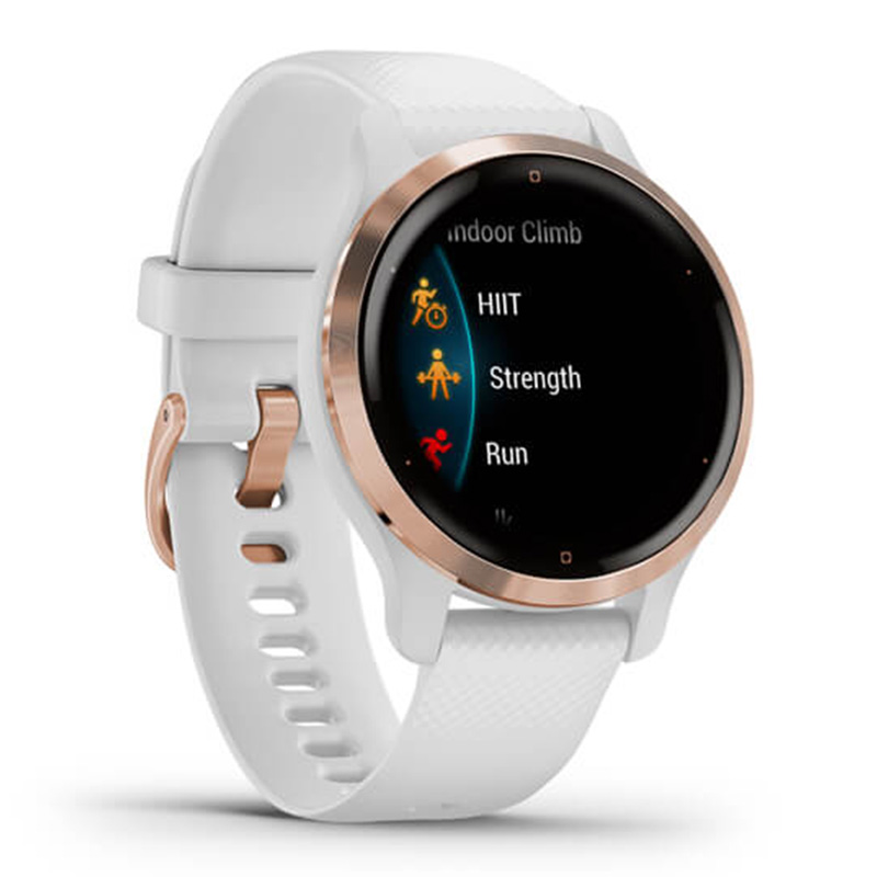 Garmin Venu 2S Rose Gold Bezel with White Silicone Band 40 MM Best Price in Abudhabi