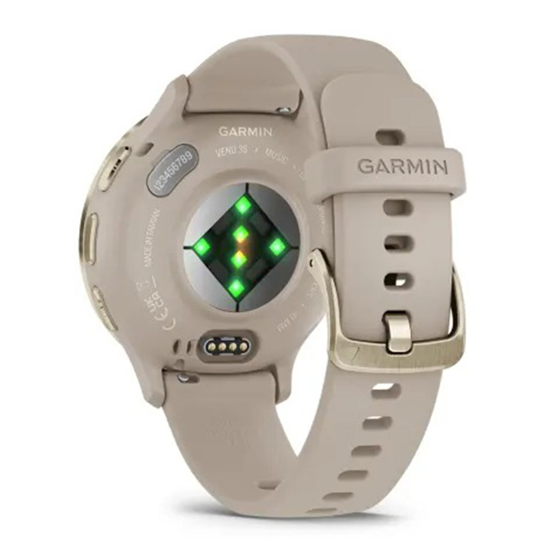 Garmin Venu 3S Soft Gold Stainless Steel Bezel 41 MM With French Grey Case And Silicone Band Best Price in UAE