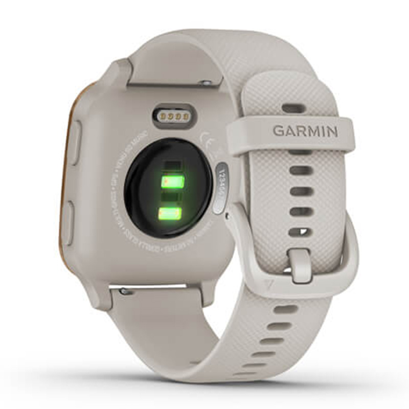 Garmin Venu Sq - Music Edition Rose Gold With Light Sand Silicone Band 40 MM Best Price in Dubai