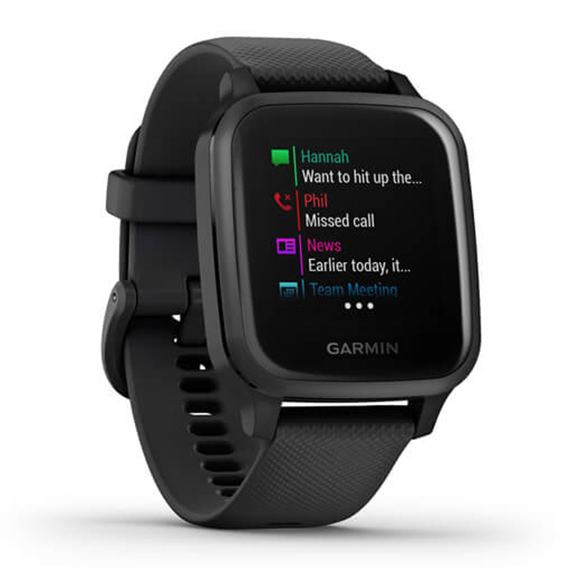 Garmin Venu Sq - Music Edition Slate Bezel With Black Case Silicone Band 40 MM Best Price in Abudhabi