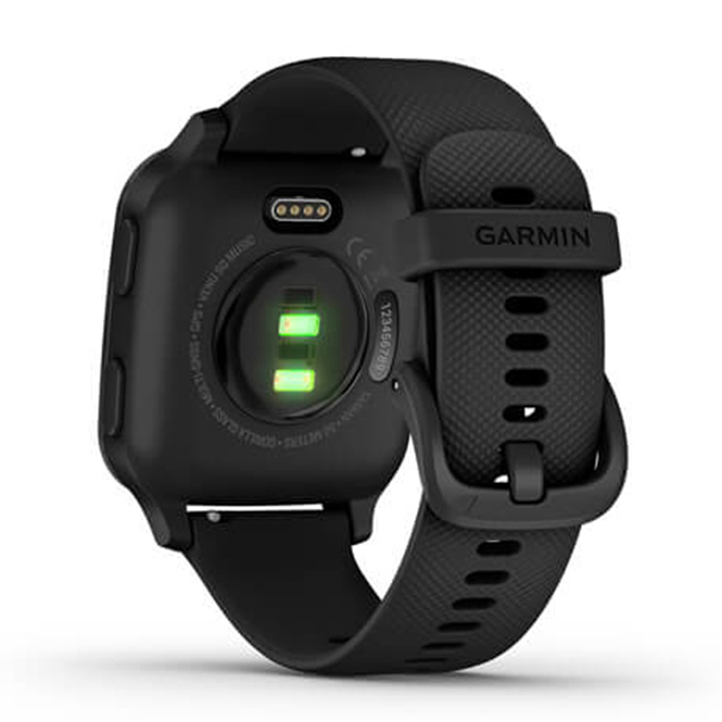 Garmin Venu Sq - Music Edition Slate Bezel With Black Case Silicone Band 40 MM Best Price in Dubai