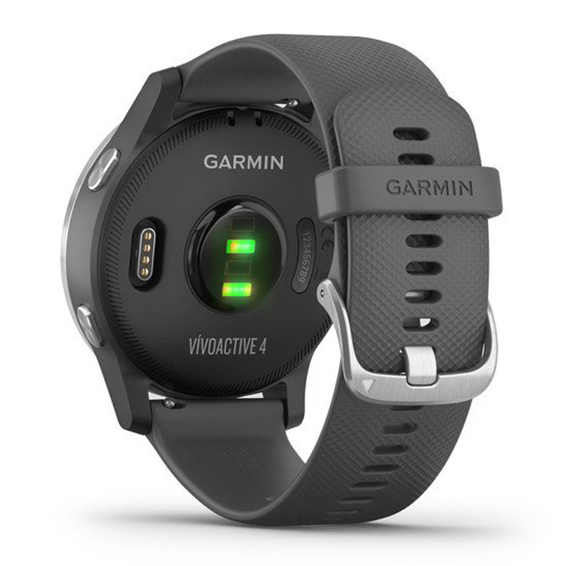 Garmin Vivoactive 4-45Mm Shadow Grey With Silver Hardware (010-02174-04) Best Price in UAE