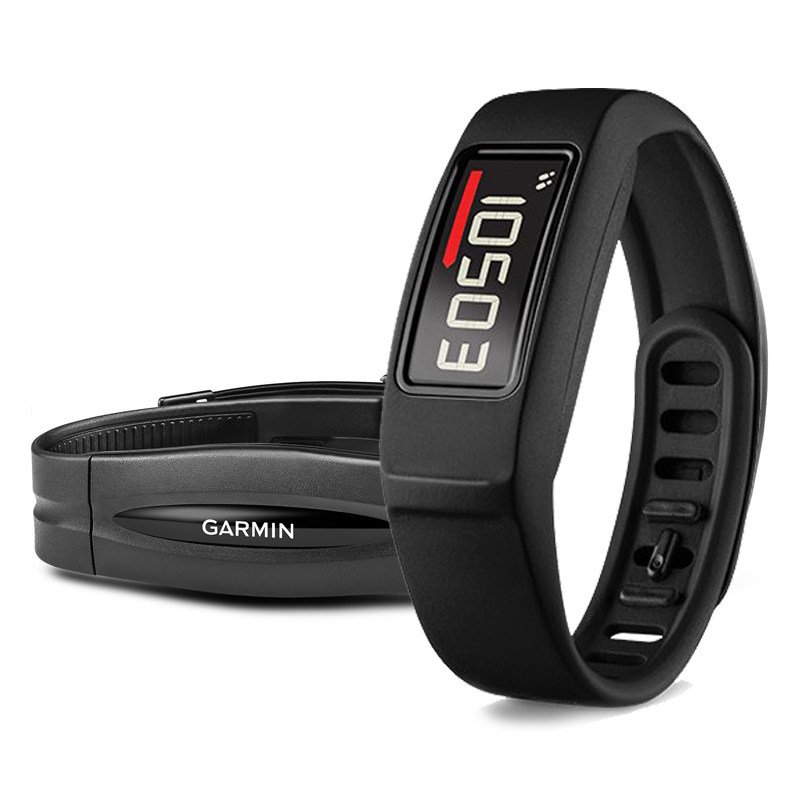 Garmin Vivofit 2 Fitness Band Black Bundle With Heart Rate Monitor in Dubai 
