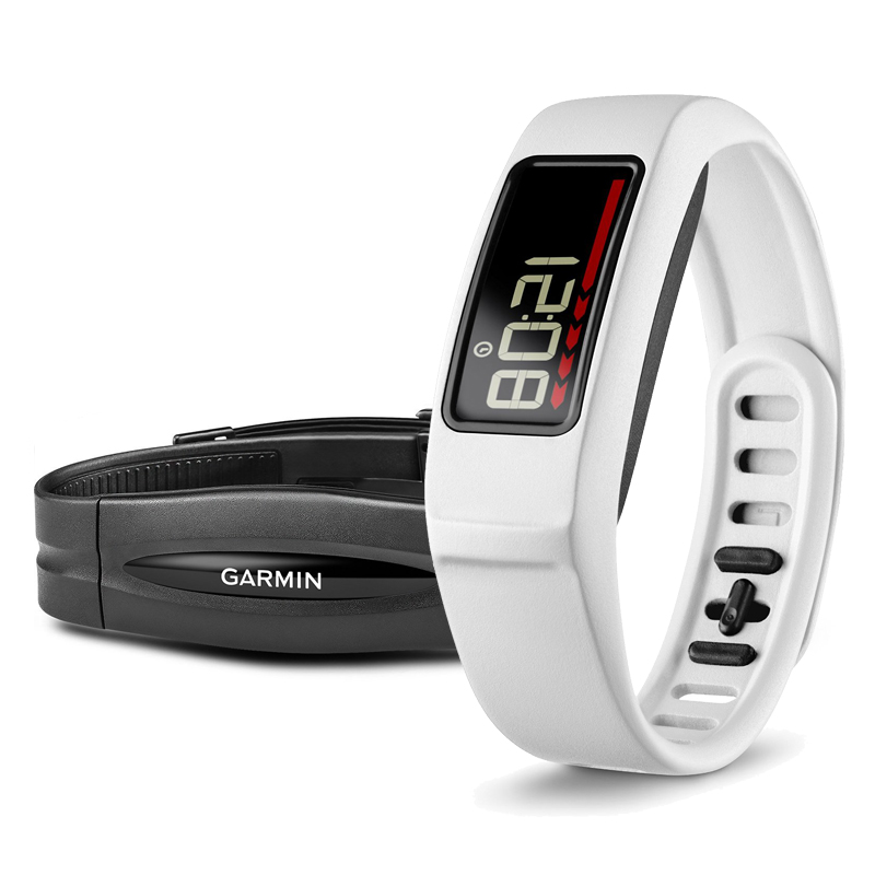 Garmin Vivofit 2 Fitness Band White Bundle With Heart Rate Monitor in Dubai 