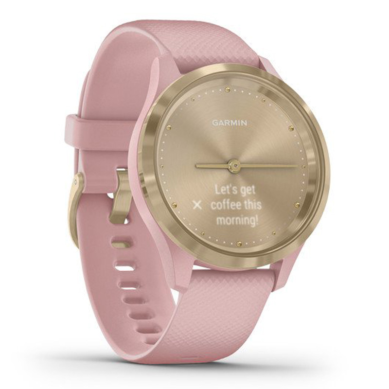 Garmin Vivomove 3S-39Mm Light Gold Stainless Steel Bezel With Dust Rose Case And Silicone Band Best Price in UAE